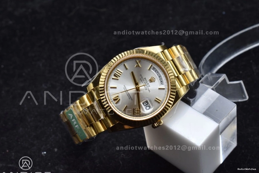 664 228238 Bracelet Dial VR3255 Edition (Gain ZeroBulk President 1:1 Date YG Best Silver ARF On Day Weight) Roman 40 0320